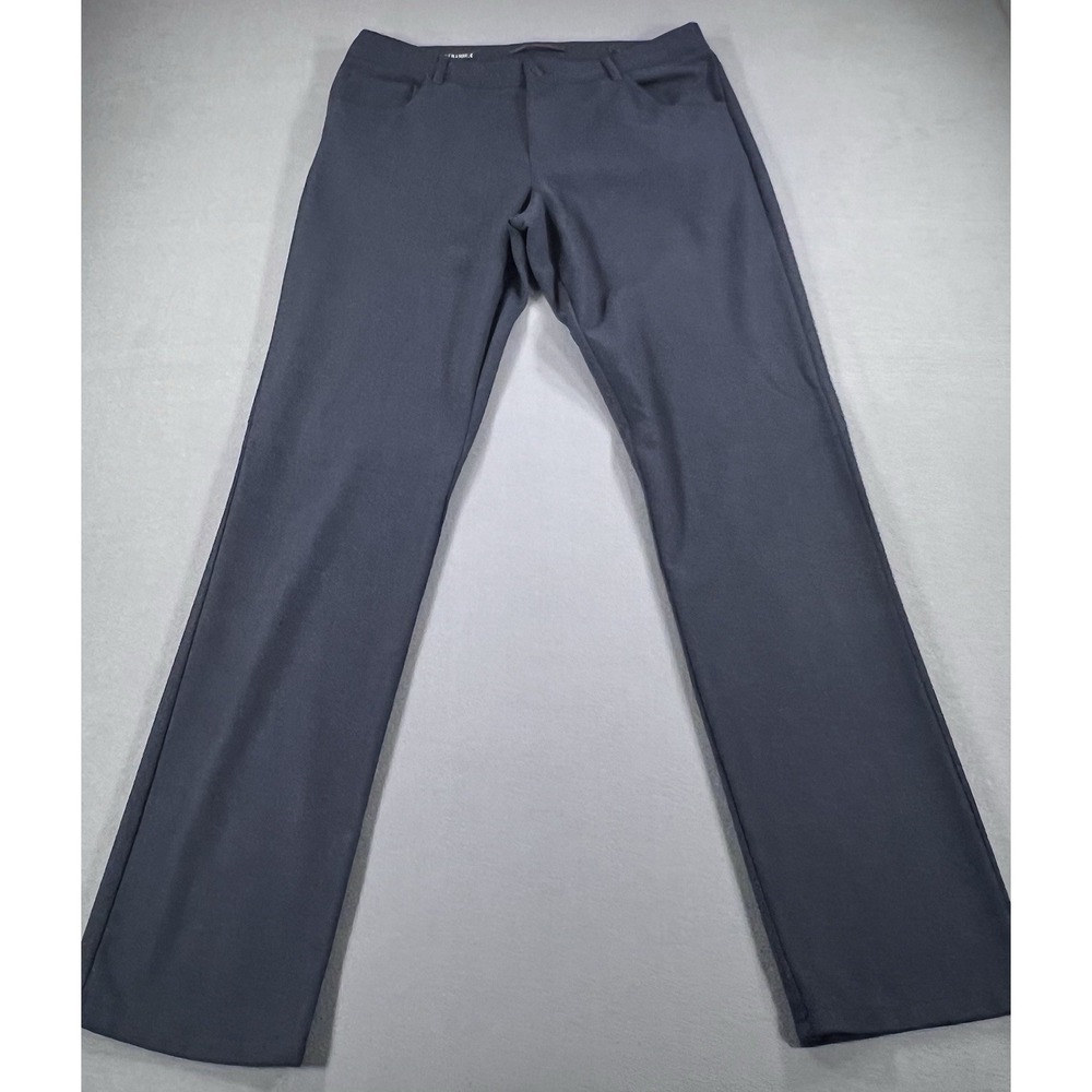 Alberto Stone Ceramica Casual Pants Mens 34x34 Modern Fit Stretch Peacock Navy